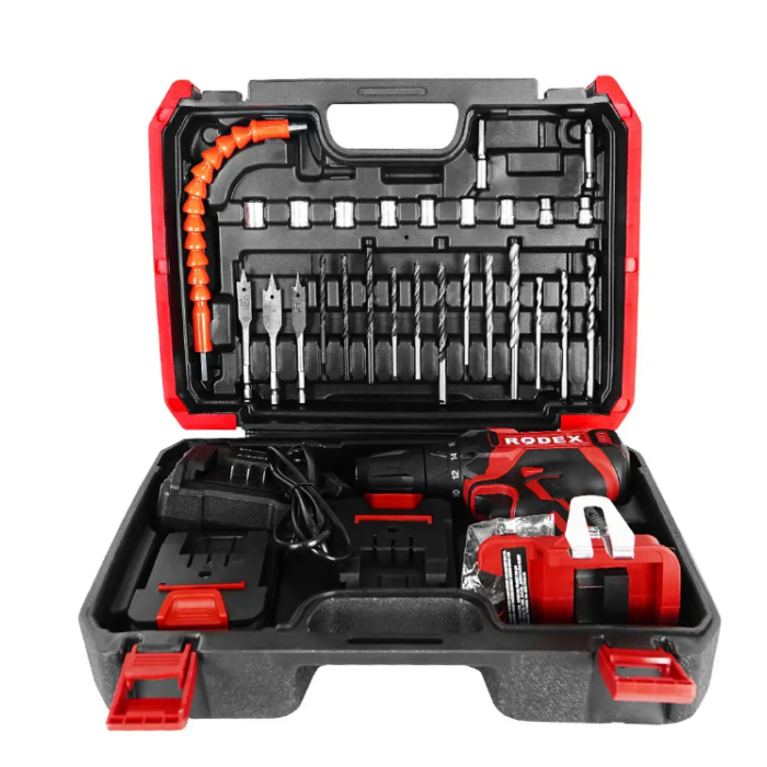 Rodex Akülü Matkap RDX3375A + 17 Parça Aksesuar