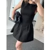 Fermuar detaylı Mini Elbise - Siyah