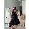 Fermuar detaylı Mini Elbise - Siyah
