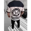 Erkek Dijital Baskılı T-Shirt - Siyah