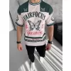 Erkek Dijital Baskılı Tshirt - Mavi