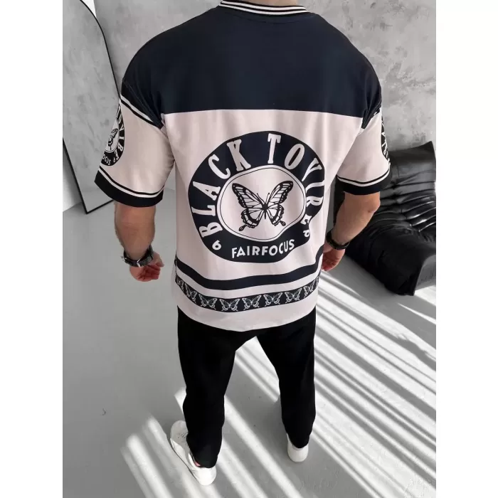 Erkek Dijital Baskılı T-Shirt - Siyah