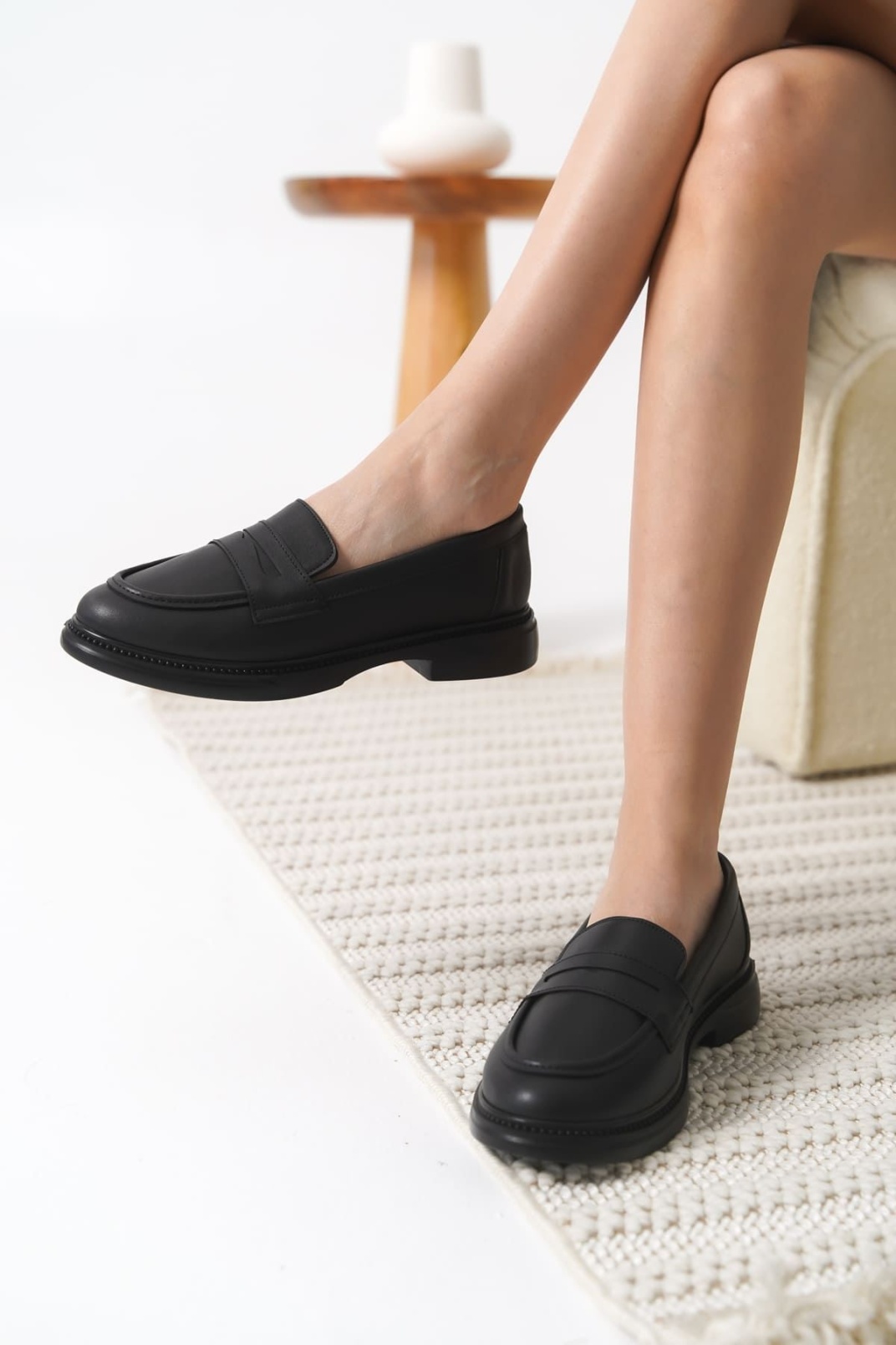 Sunny Kadın Siyah Loafer