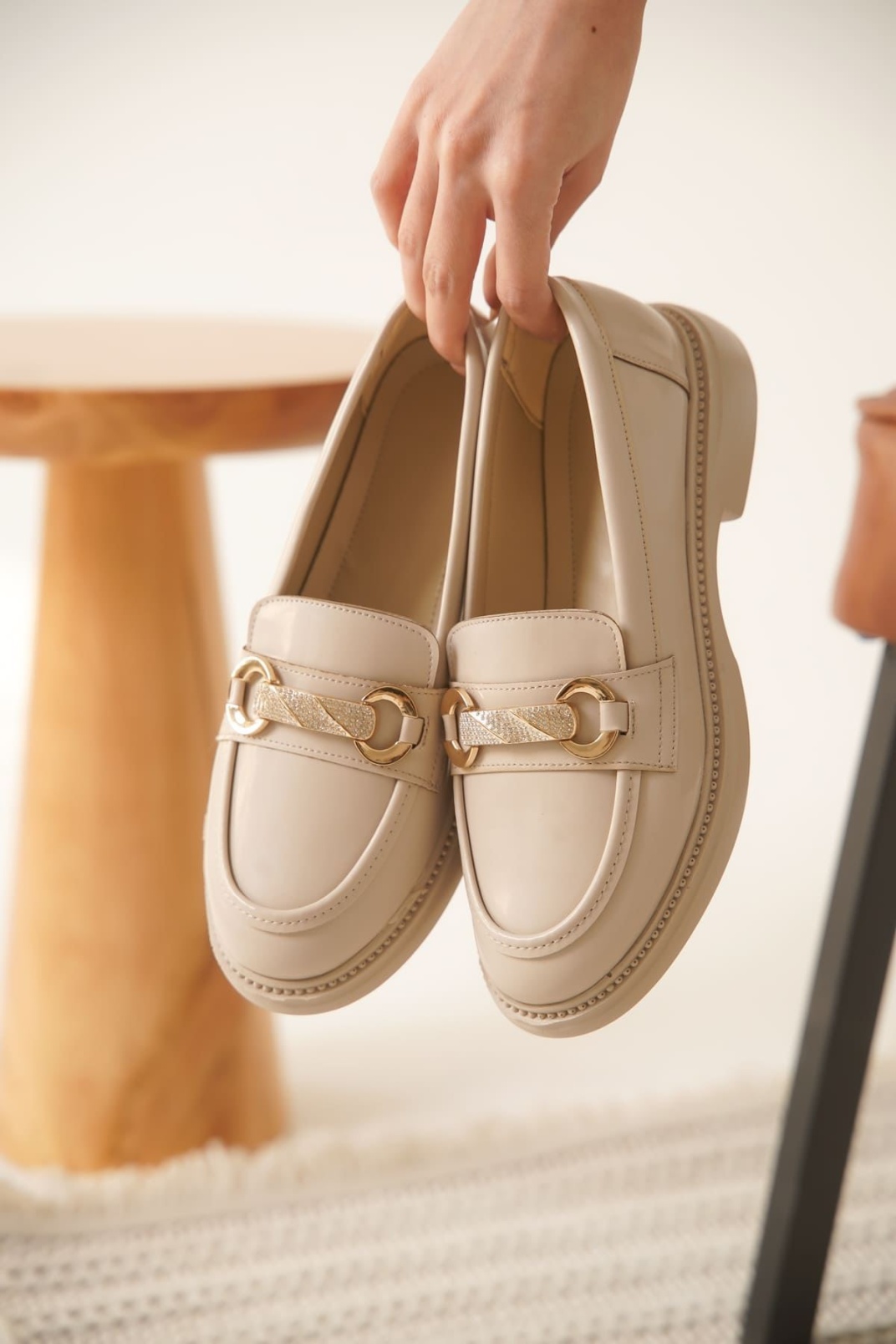 Lance Kadın Bej Rugan Loafer