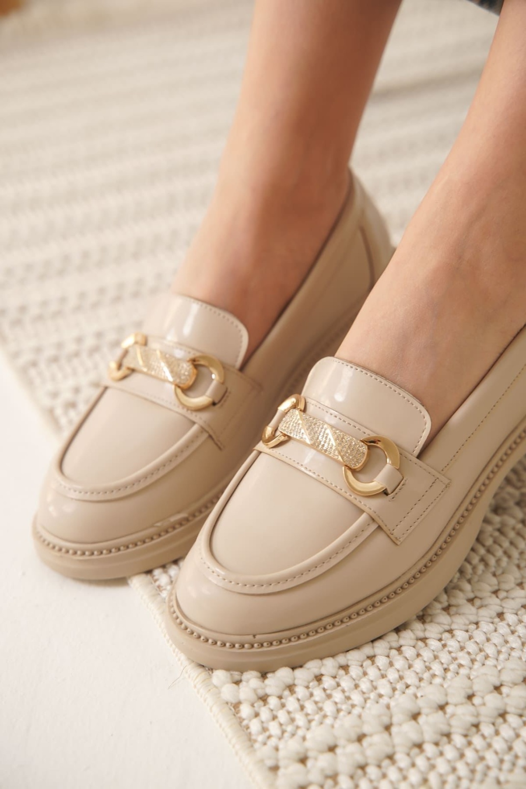 Lance Kadın Bej Rugan Loafer