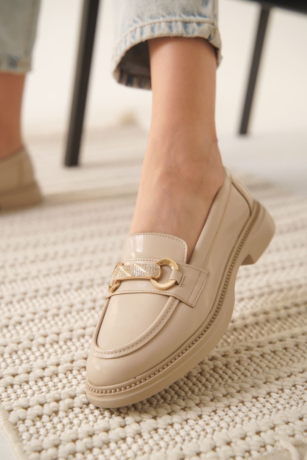 Lance Kadın Bej Rugan Loafer