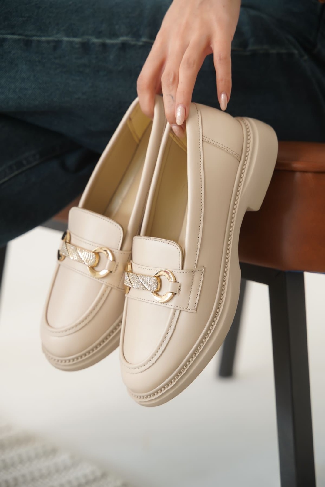 Lance Kadın Bej Loafer
