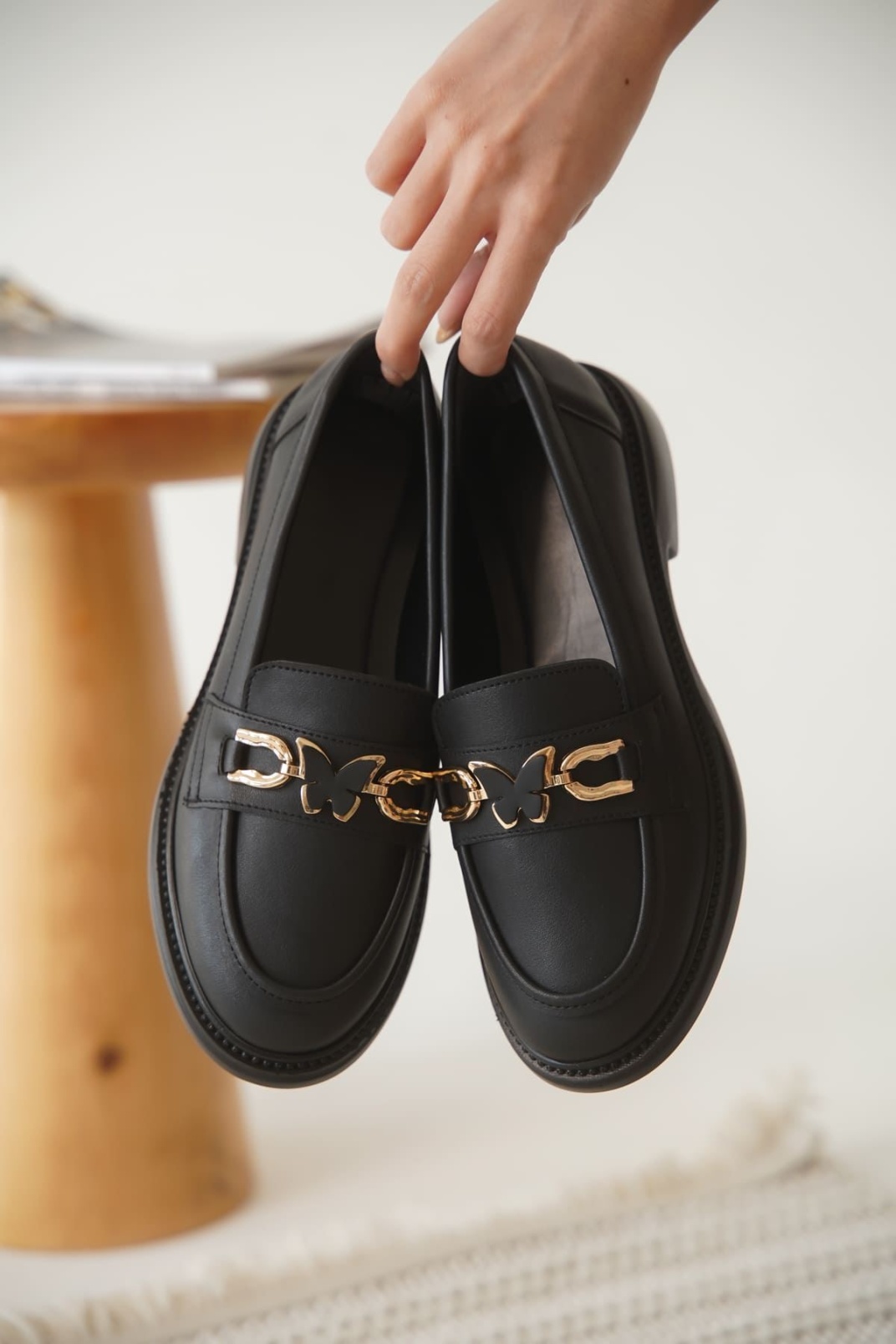 Selly Kadın Siyah Loafer