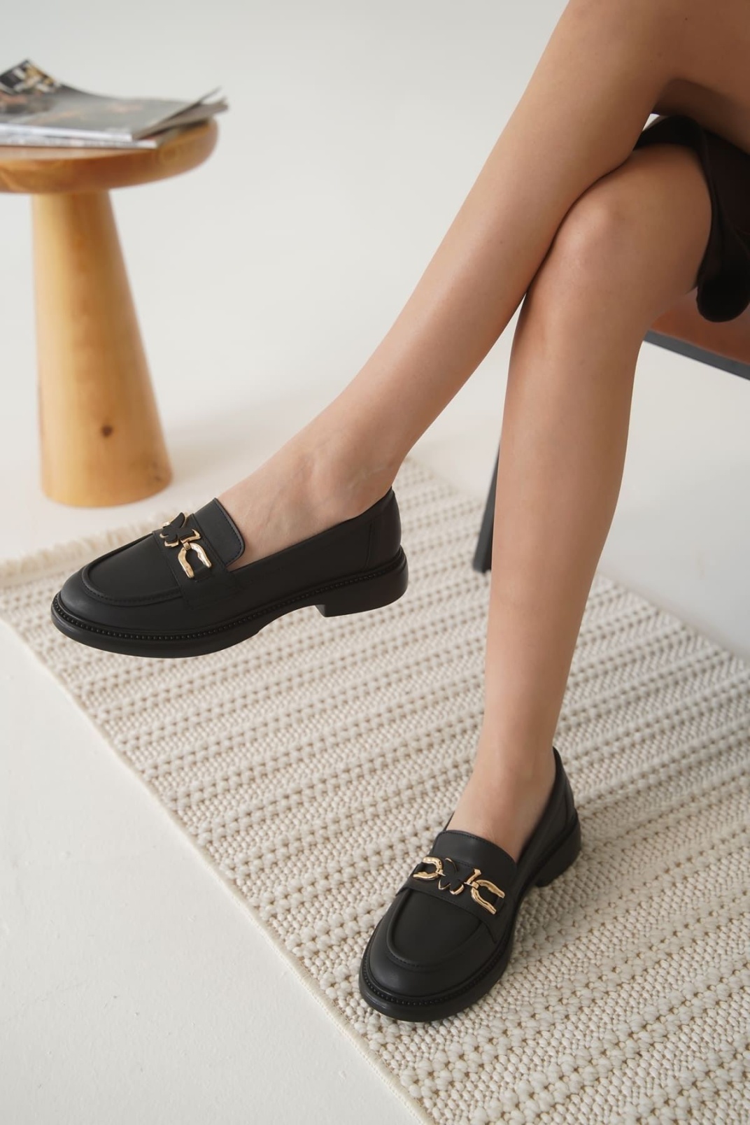 Selly Kadın Siyah Loafer
