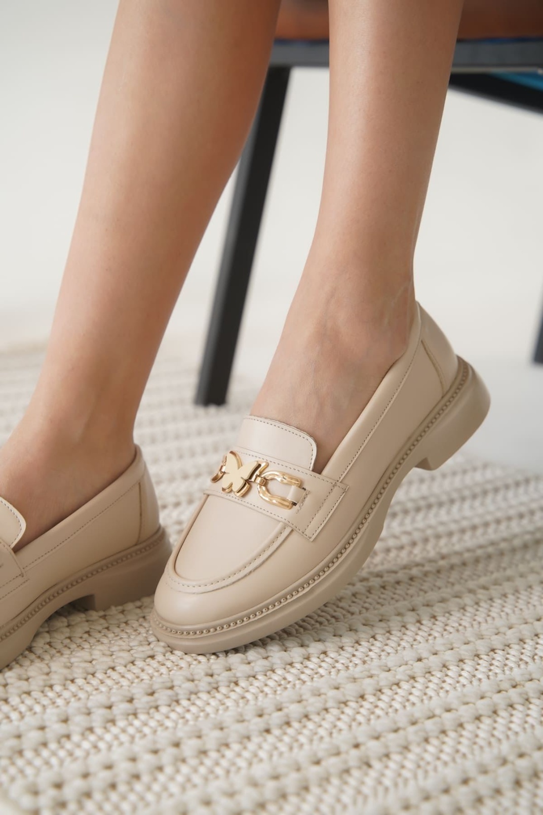 Selly Kadın Bej Loafer