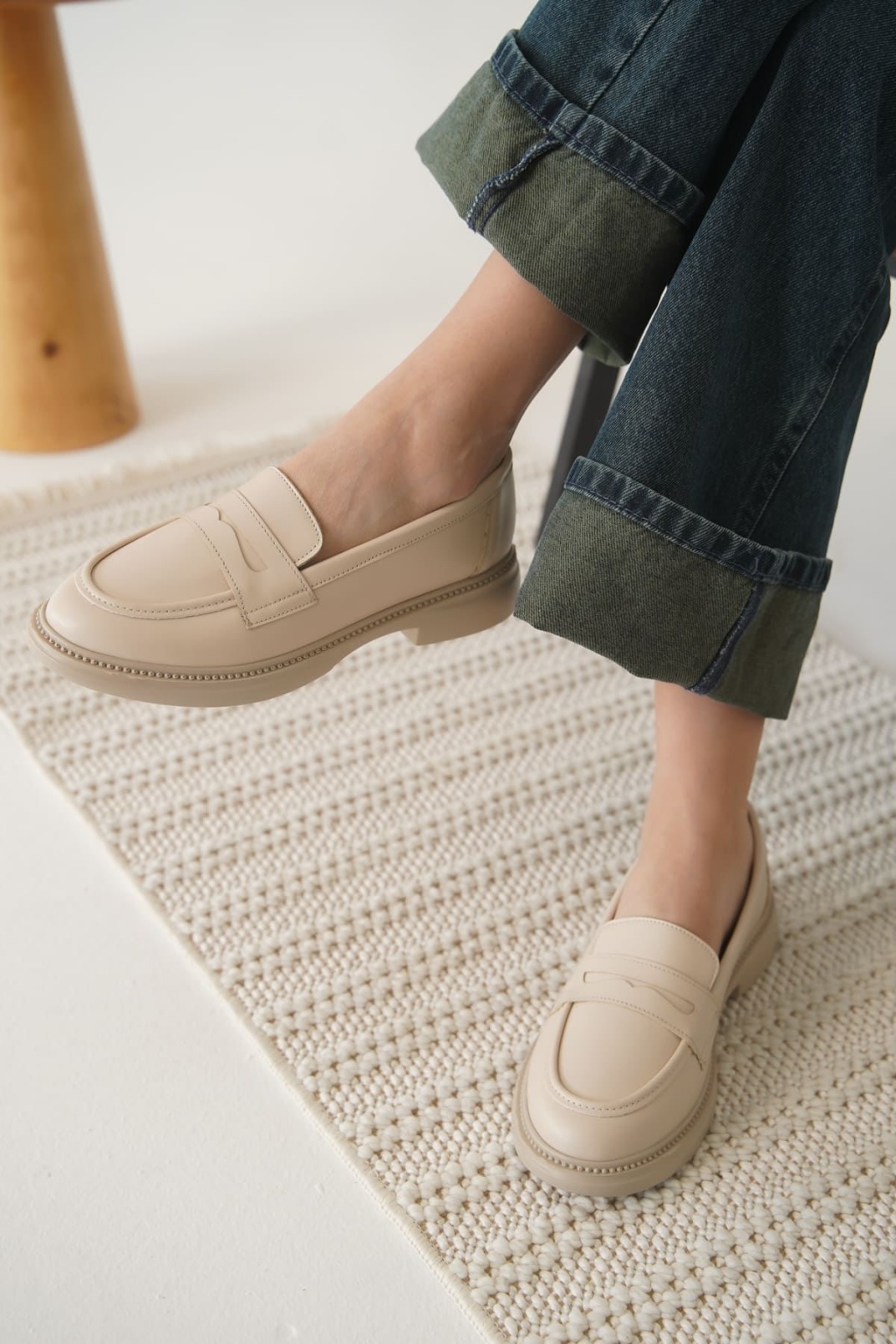 Sunny Kadın Bej Loafer