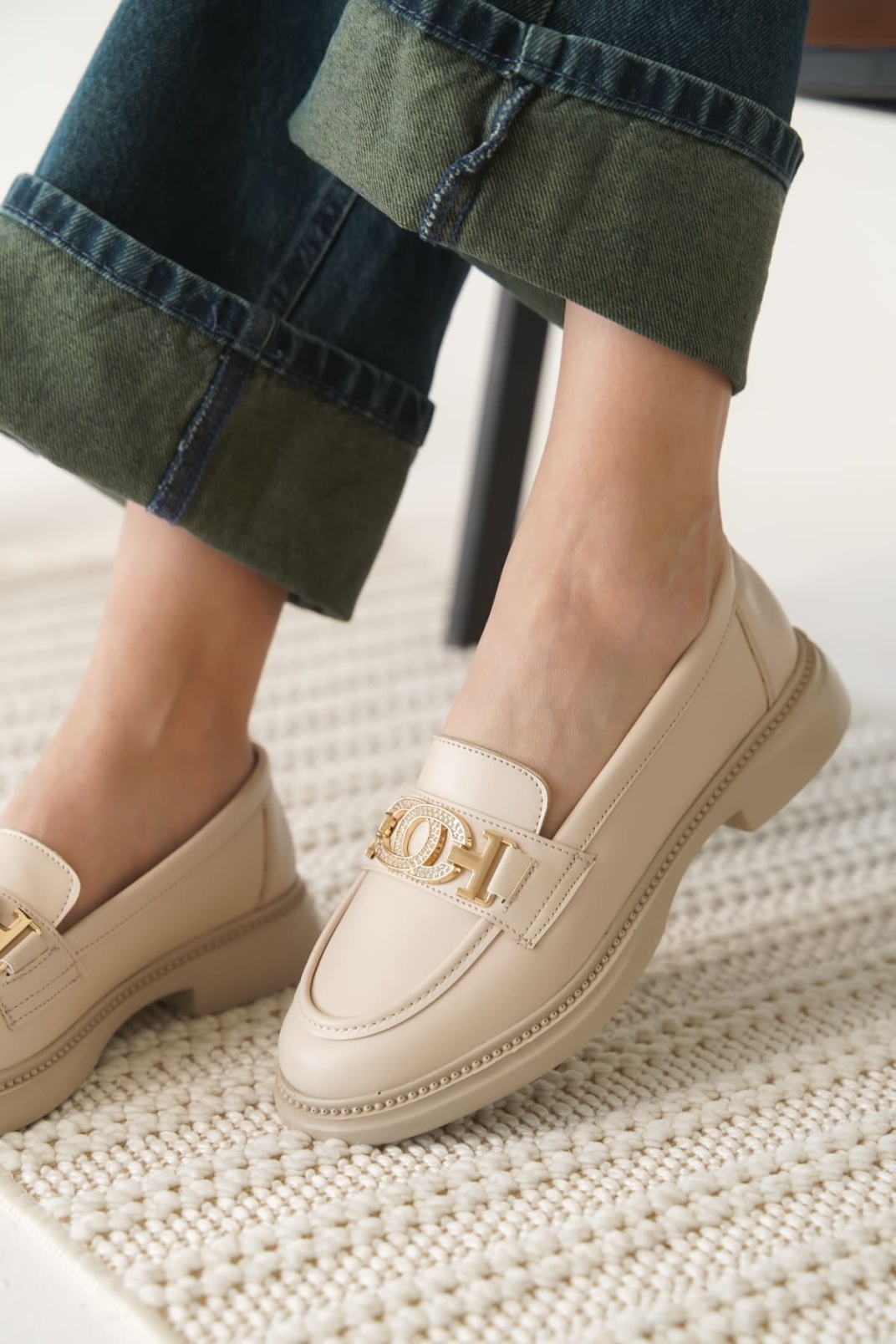 Viola Kadın Bej Loafer