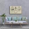 Allah Muhammed Lafzi  Saatli  Tablo
