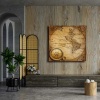 Eski Dunya Haritasi Canvas Tablo