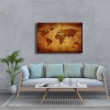 Eski Harita Canvas Tablo