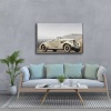 Klasik Beyaz Araba  Canvas Tablo