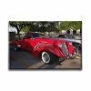 Klasik Kirmizi Araba Canvas Tablo