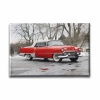 Klasik Kirmizi Araba Canvas Tablo