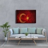 Ne Mutlu Turkum Diyene Turk Bayragi Kanvas Tablo