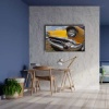 Sari Chevrolet Klasik Araba Canvas Tablo