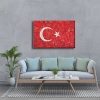 Tas Doseme Turk Bayragi Kanvas Tablo