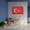 Tas Doseme Turk Bayragi Kanvas Tablo