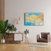 Turkiye Fiziki Haritasi Canvas Tablo