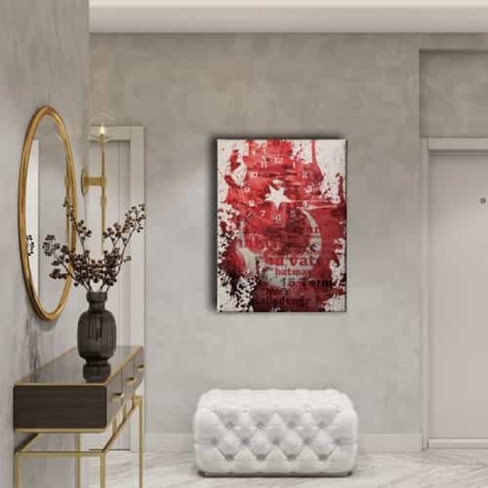 15 Temmuz Turk Bayrakli Kanvas Tablo