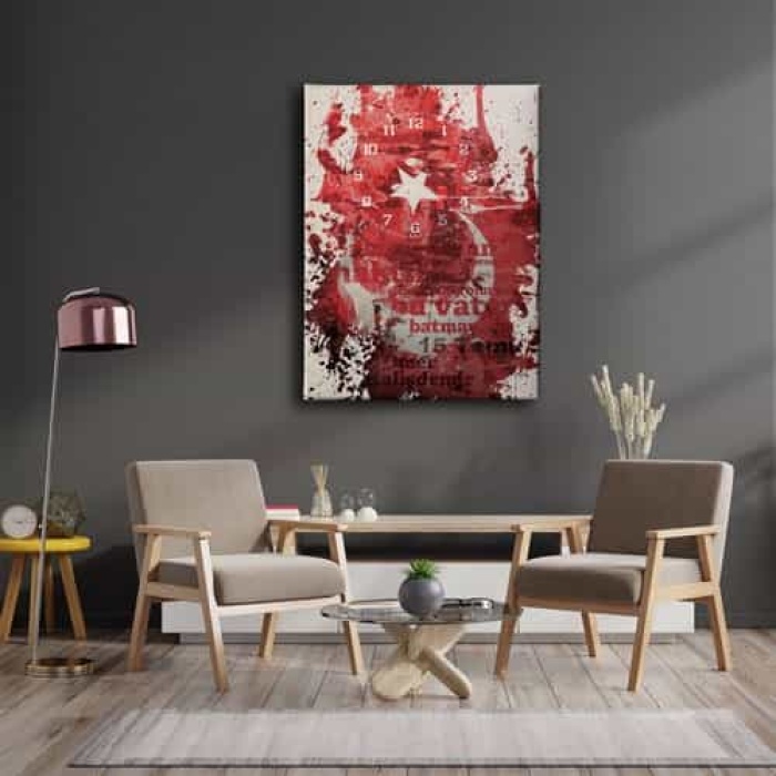 15 Temmuz Turk Bayrakli Kanvas Tablo