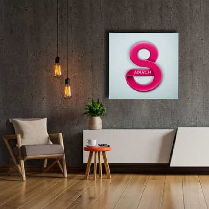 8 Mart Dunya Kadinlar Gunu Kanvas Tablo