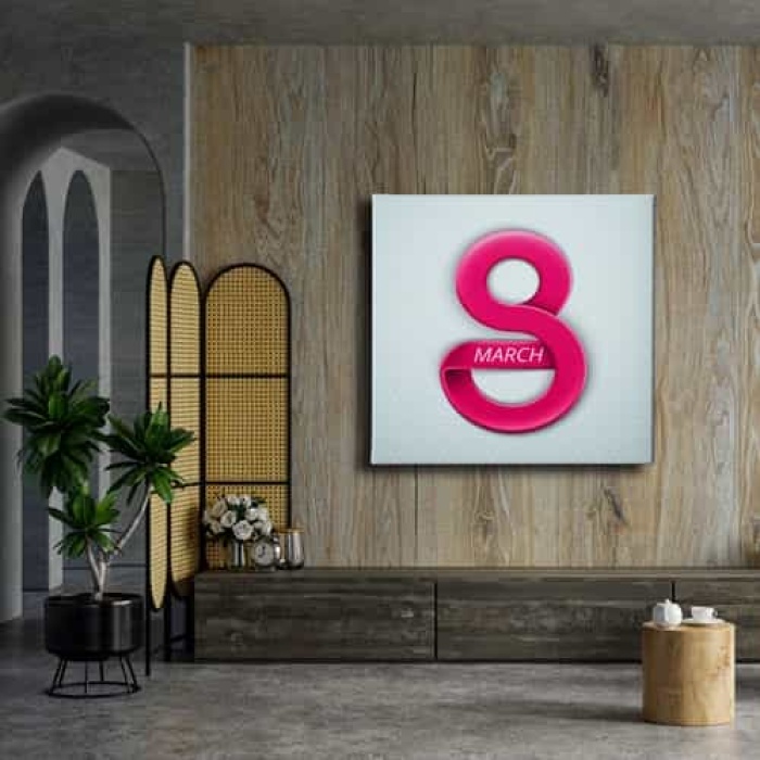 8 Mart Dunya Kadinlar Gunu Kanvas Tablo