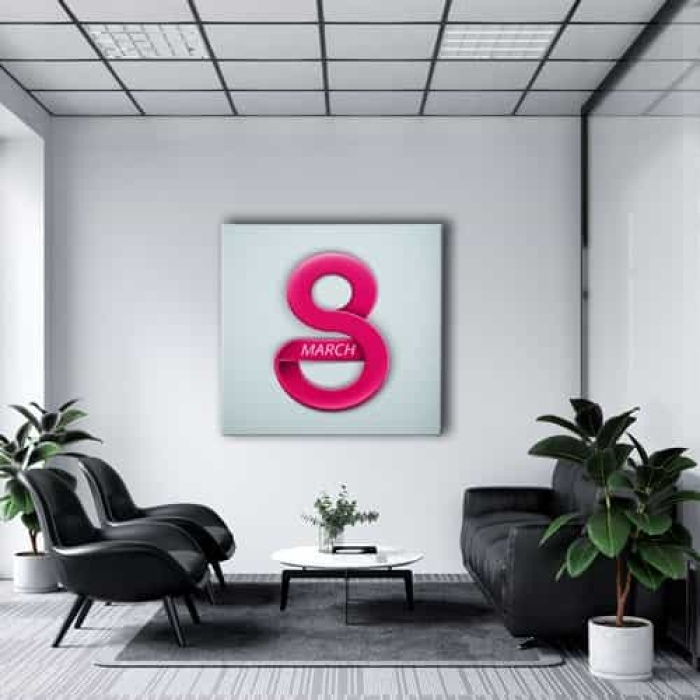 8 Mart Dunya Kadinlar Gunu Kanvas Tablo