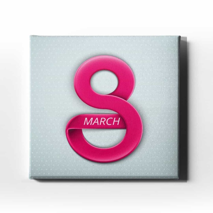 8 Mart Dunya Kadinlar Gunu Kanvas Tablo