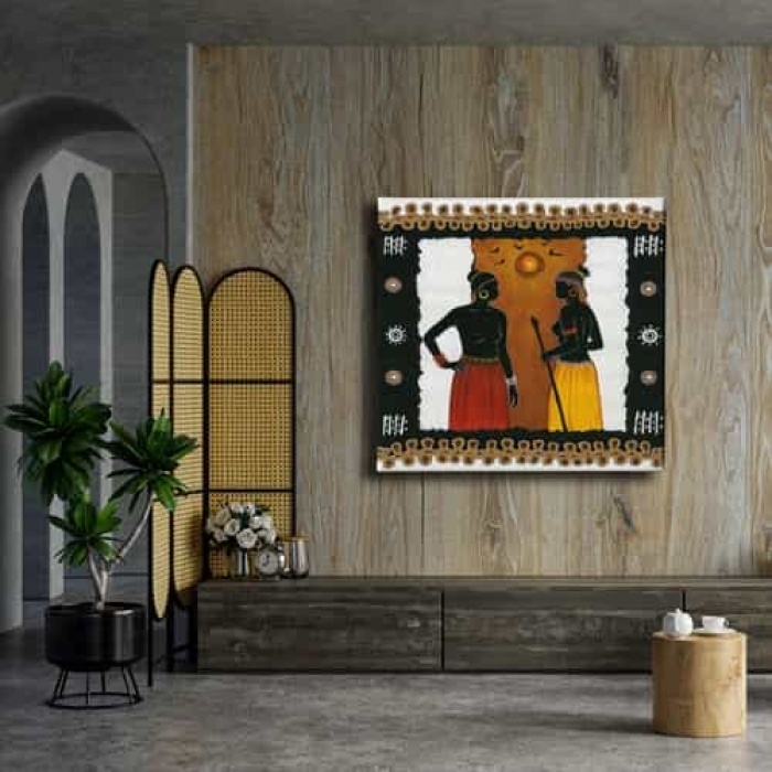 Afrikali Kadinlar  Canvas Tablo