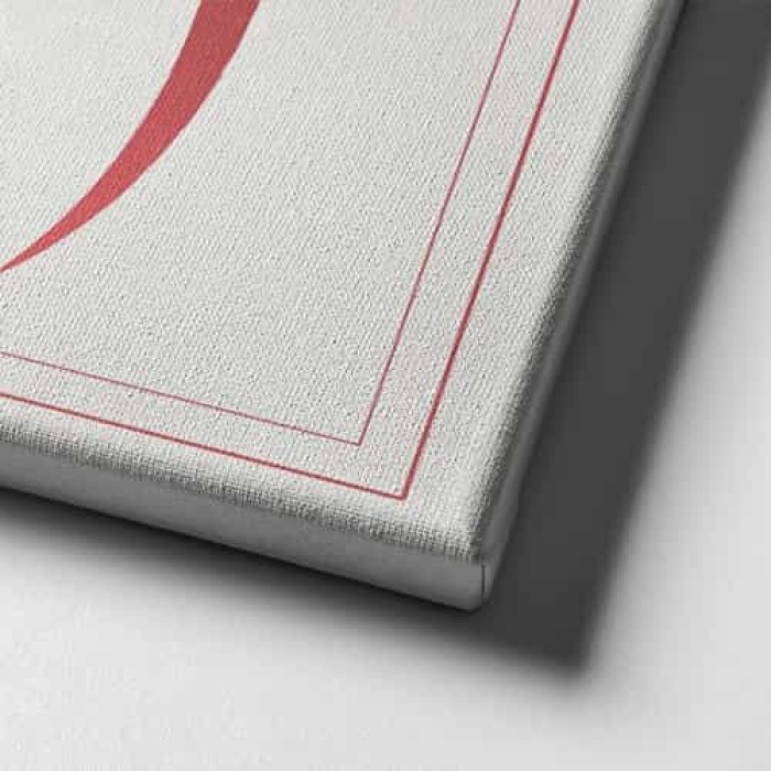 Allah Lafzi Cicekli Dini Kanvas Tablo