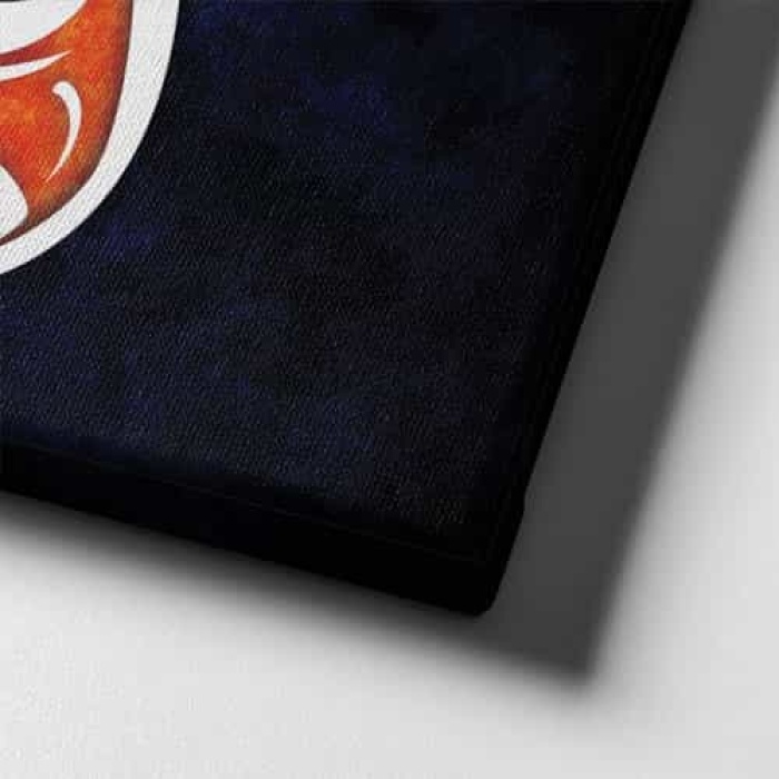 Allah - Muhammed Hat Yazili Dini Kanvas Tablo