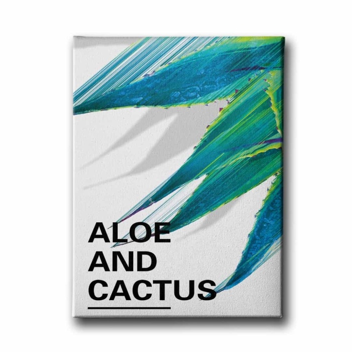 Aloe And Cactus Canvas Tablo
