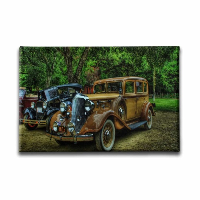 Antika Arabalar Canvas Tablo