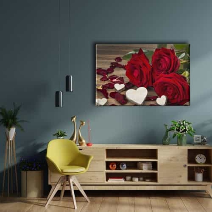 Ask - Guller Kanvas Tablo