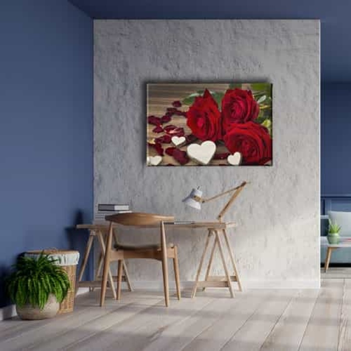 Ask - Guller Kanvas Tablo