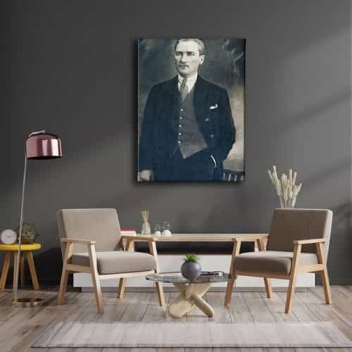 Ataturk Portresi Kanvas Tablo