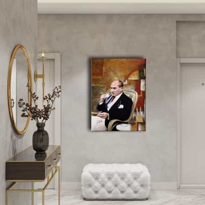Ataturk Portresi Kanvas Tablo