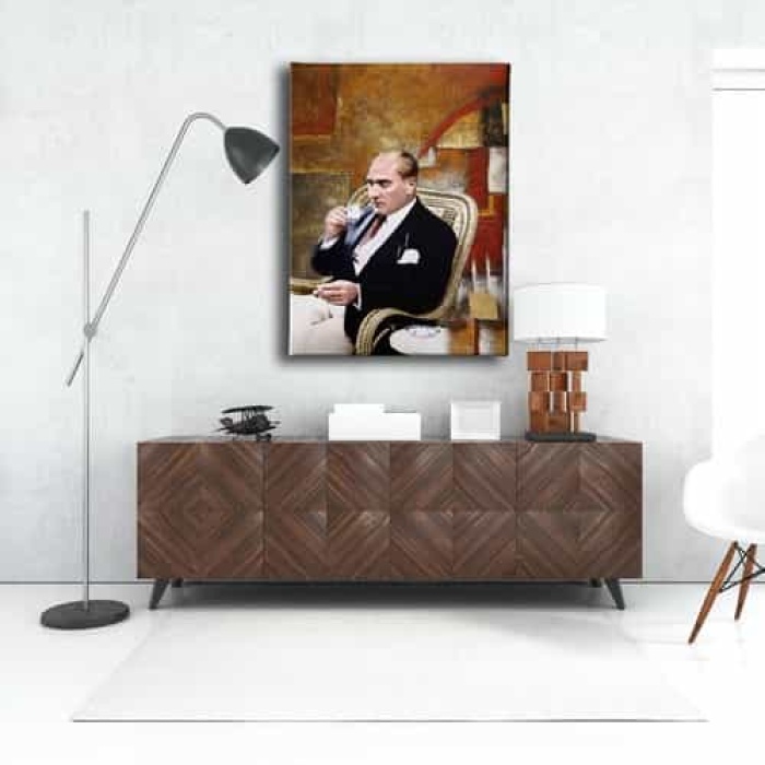 Ataturk Portresi Kanvas Tablo