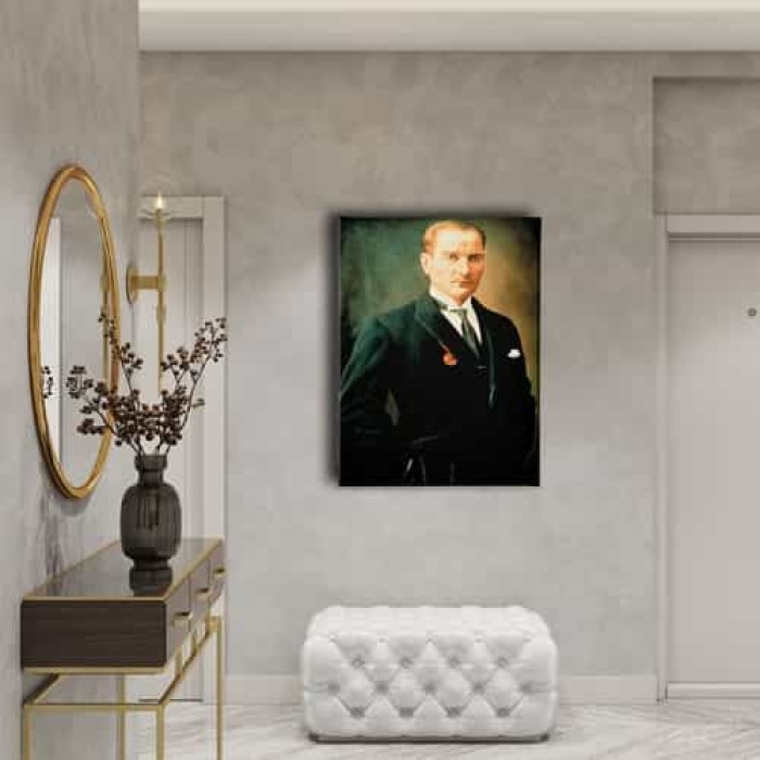 Ataturk Portresi Kanvas Tablo