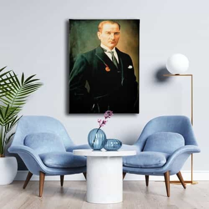 Ataturk Portresi Kanvas Tablo