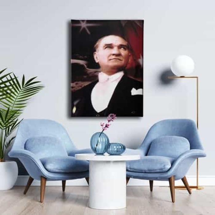 Ataturk Portresi Kanvas Tablo