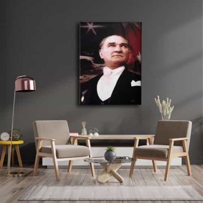 Ataturk Portresi Kanvas Tablo
