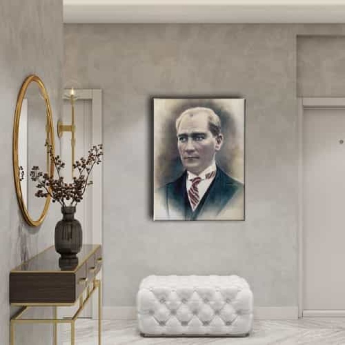 Ataturk Portresi Kanvas Tablo