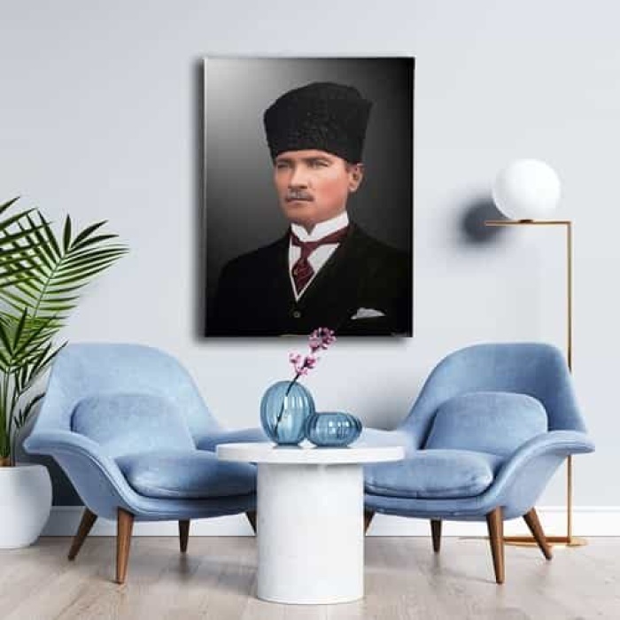 Ataturk Portresi Kanvas Tablo