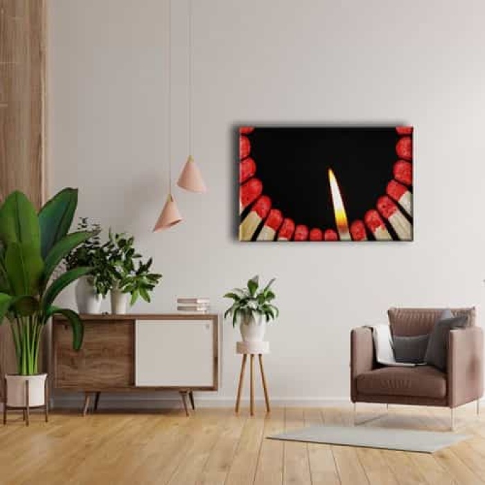 Ates Ve Kibrit  Canvas Tablo